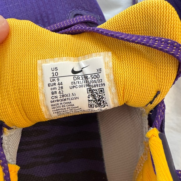 New, Never Worn Nike LSU Pegasus Men’s size 10 - Picture 4 of 6